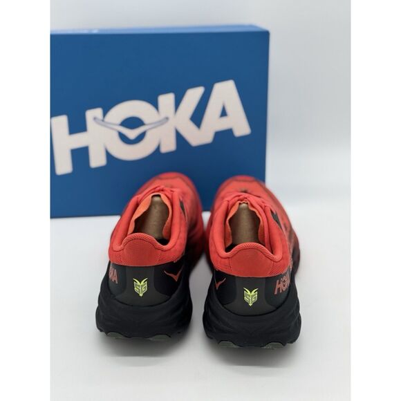 Hoka One Mens Speedgoat 5 GTX Fire Red Shoes New Size 8.5 FTHY - Picture 6 of 9